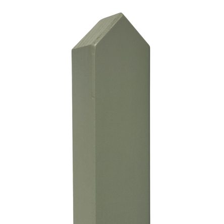 Prestige Pointed Top Picket Fence Post in Manhattan Grey 70mm