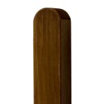 Prestige Rounded Top Picket Fence Post in Brown Treated Softwood 70mm