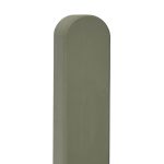 Prestige Rounded Top Picket Fence Post in Manhattan Grey 70mm