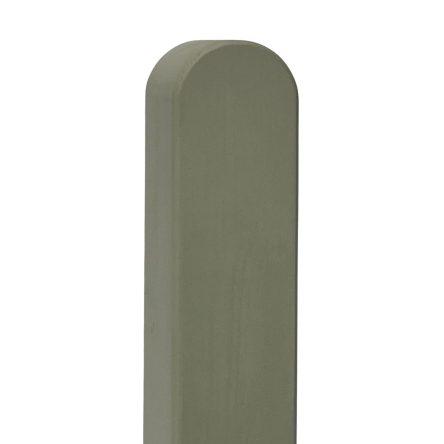 Prestige Rounded Top Picket Fence Post in Manhattan Grey 70mm