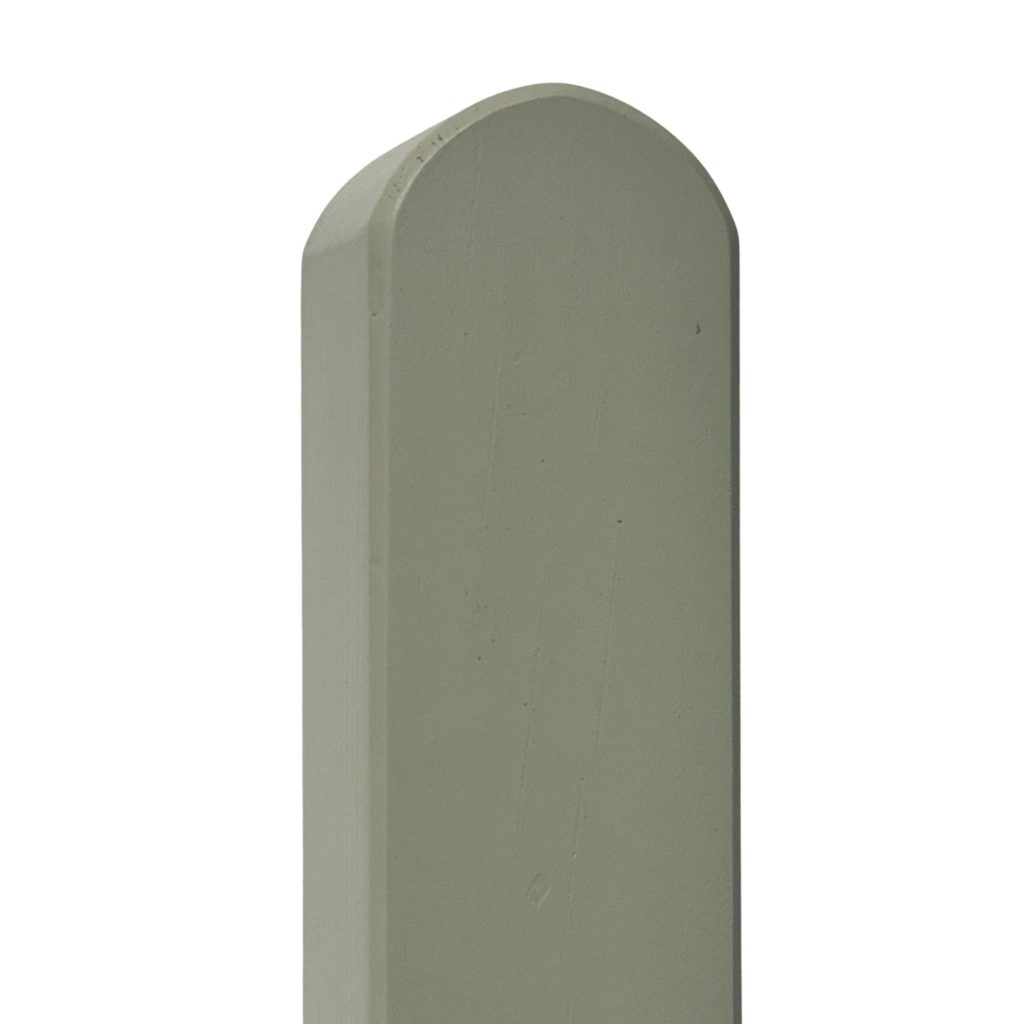 Prestige Rounded Top Picket Fence Post in Manhattan Grey 90mm