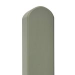 Prestige Rounded Top Picket Fence Post in Manhattan Grey 90mm