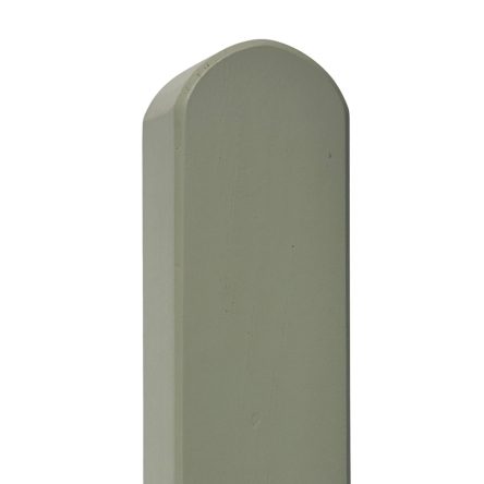 Prestige Rounded Top Picket Fence Post in Manhattan Grey 90mm