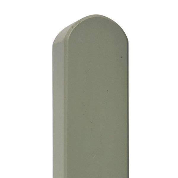 Prestige Rounded Top Picket Fence Post in Manhattan Grey 90mm