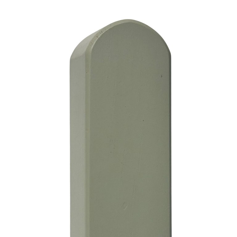Prestige Rounded Top Picket Fence Post in Manhattan Grey 90mm