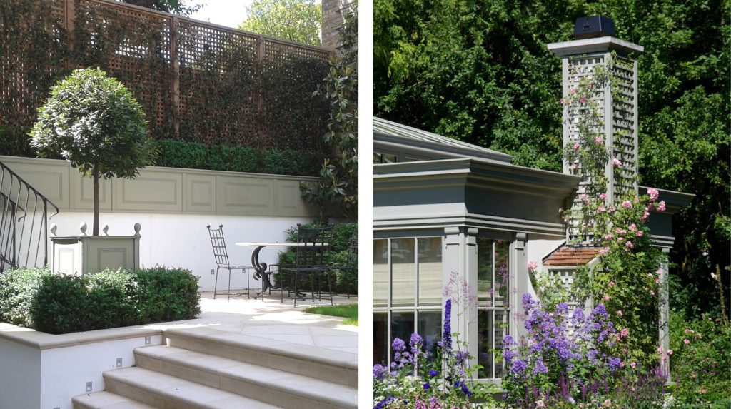 Classic bespoke garden trellis