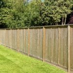 Heavy Duty Solid Panels creating a secure garden fence