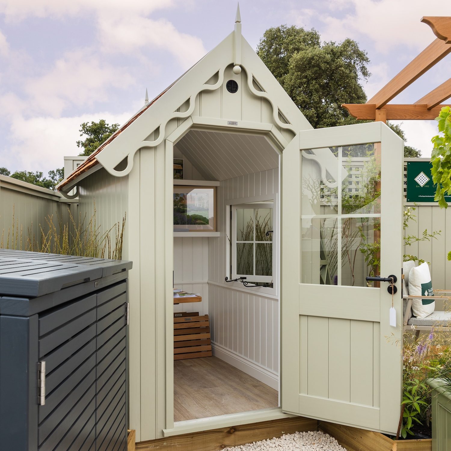 RHS Prestige Stores on The Garden Trellis Co Stand at RHS Sandringham