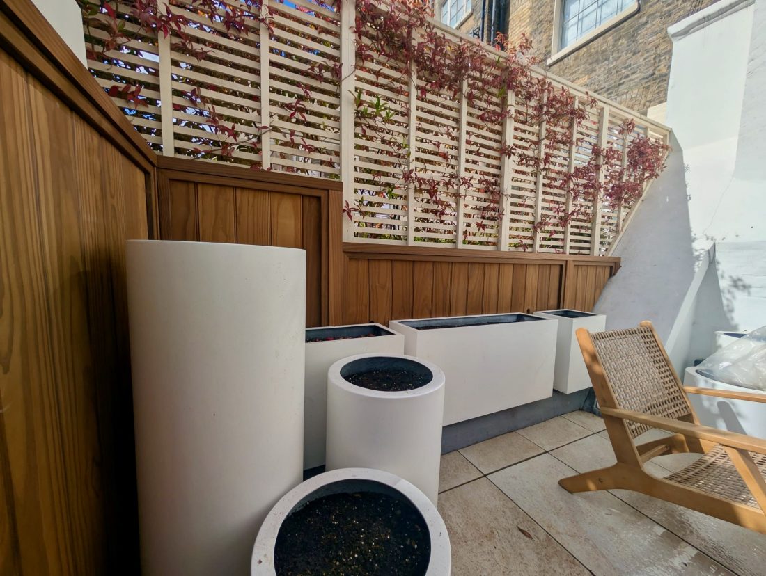 Bespoke solid fence panels in Thermally Treated Timber